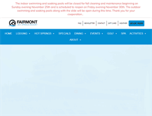Tablet Screenshot of fairmontmontana.com